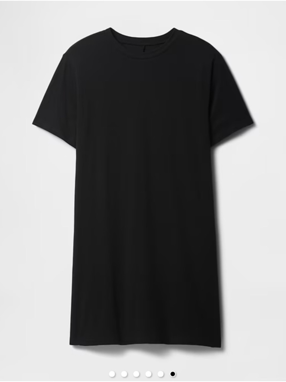 🆕 GAP Women's Relaced T-Shirt Dress Short Sleeve Black Small 4-6 S - Picture 6 of 14